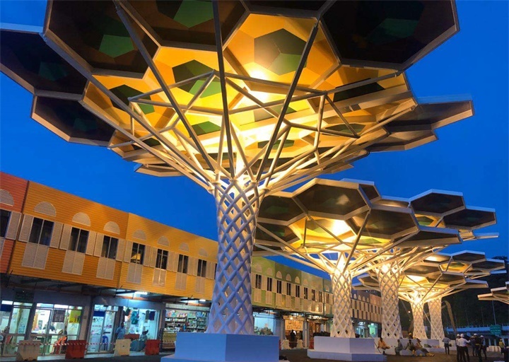 文莱谈布隆县商业步行街